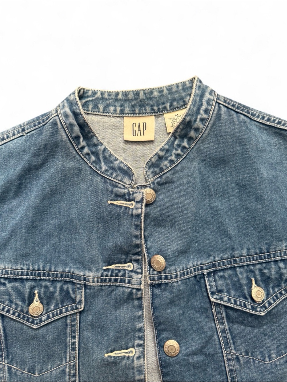 GAP Vintage Cropped Denim Top | Casual Chic - Picture 3 of 4